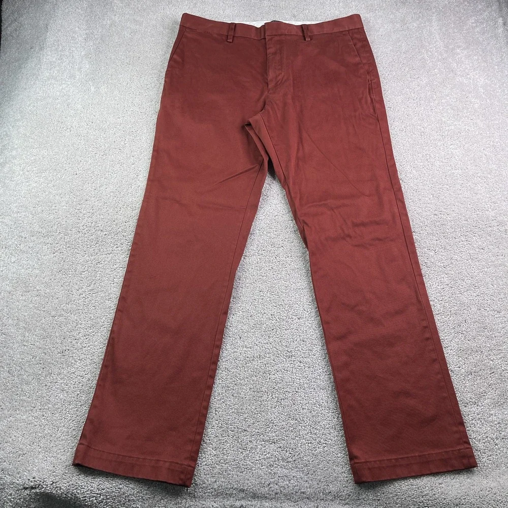 Banana Republic Pants Mens 36x34 Brown Aiden Slim Fit Rapid‎ Movement Chino